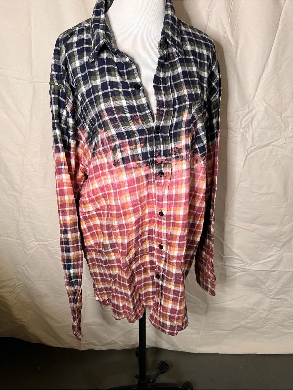 Lake Valley Plaid Shirt with Navy and Olive Green cotton